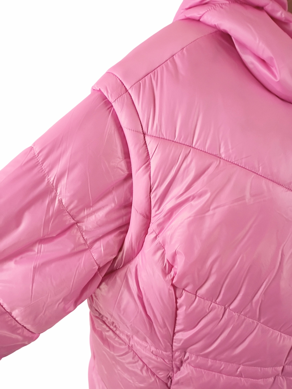 Ozark Trail Women's Convertible Puffer Jacket In Pink - Picture 4 of 11